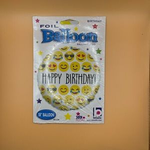 Foil Emoji Birthday Balloon